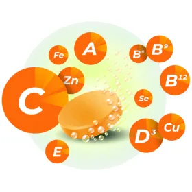 Berocca Immunité Flash : Vitamines C, D & minéraux - 30 comprimés effervescents