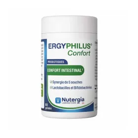 NUTERGIA - Ergyphilus Confort : Probiotique Equilibre de la Flore Intestinale - 60 gélules
