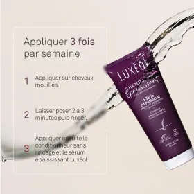 LUXÉOL - Shampoo Epaississant : Thickens Hair +42% Naturally