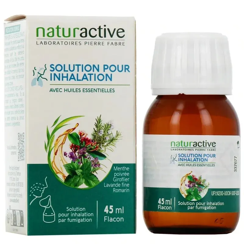 Packshot of NATURACTIVE - Inhalation Solution with Essential Oils : Helps Clear Congested Airways 45