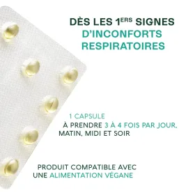 NATURACTIVE - Capsules Respiratoires GAE Bio : Confort Respiratoire - 30 Capsules
