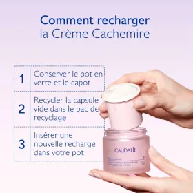 CAUDALIE - Resveratrol-Lift Cashmere Redensifying Day Cream Refill: Anti-Aging Cream - 50ml