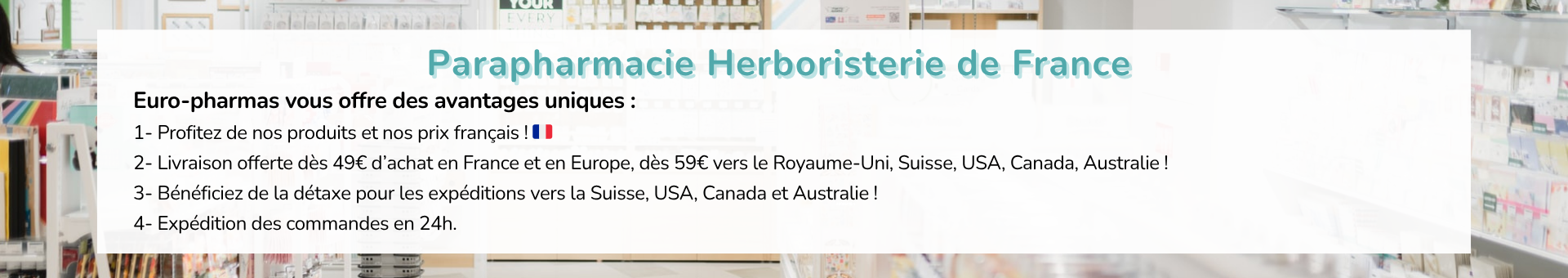 Votre pharmacie en ligne Euro Pharma